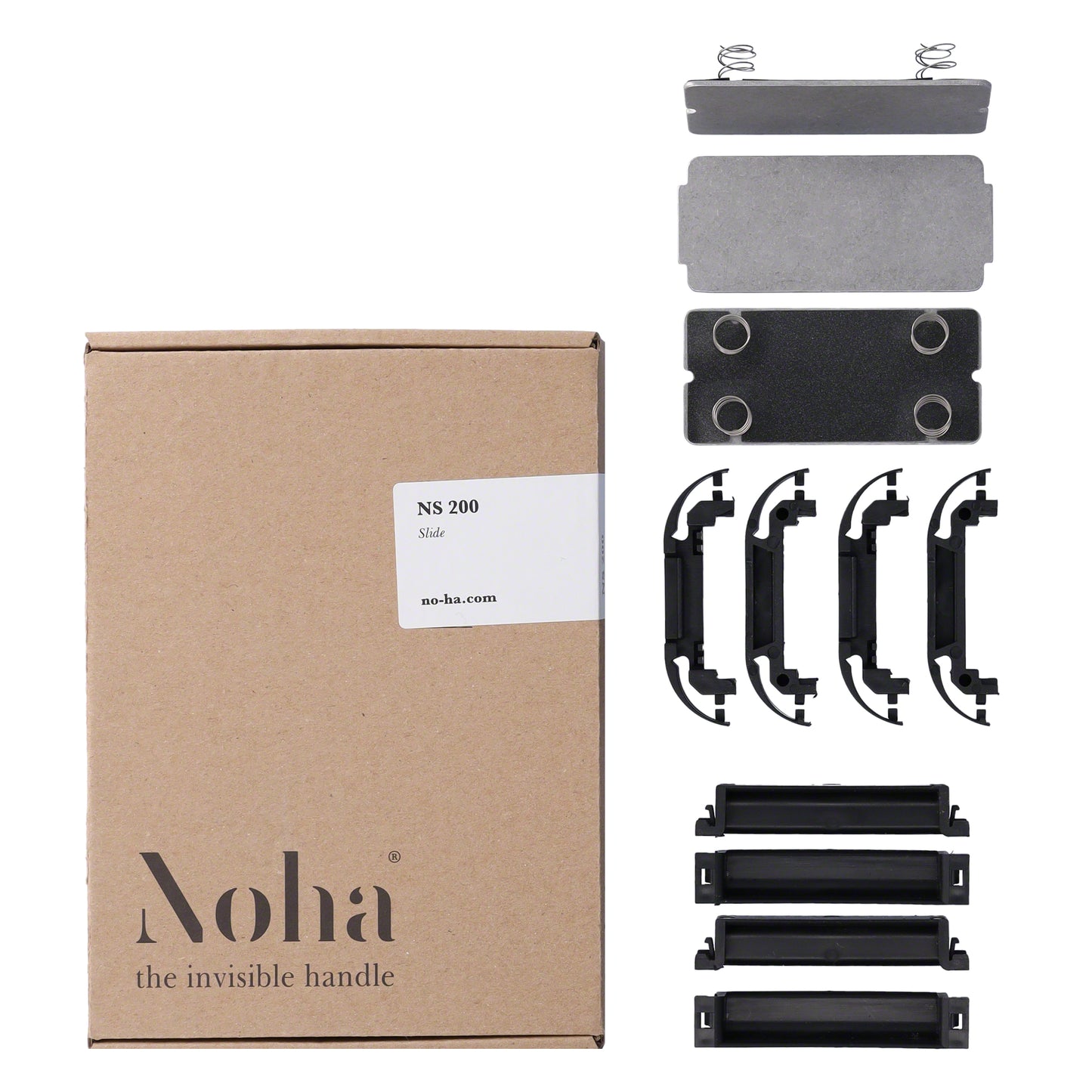 No-Ha NS einseitig oder zweiseitiger Schiebetürgriff für Schiebetüren (Türdicke 27 mm+, 37 mm+, 43 mm+, 48 mm+)