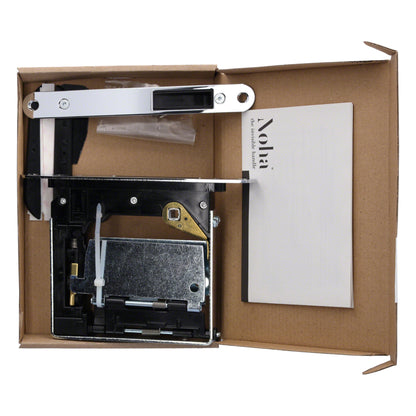 No-Ha Mini 937 S0 Magnetschloss mit Verriegelung für Drehtüren, WC - Lange Verriegelungsplatte