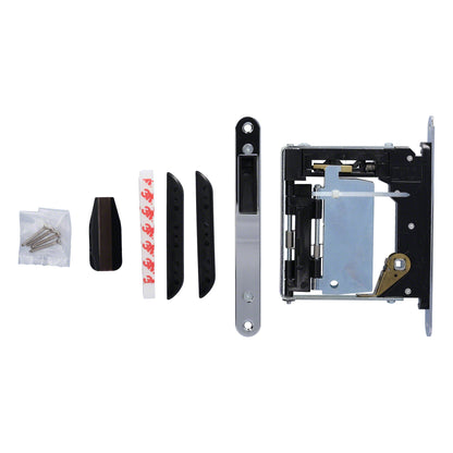 No-Ha Mini 937 S0 Magnetschloss mit Verriegelung für Drehtüren, WC - Lange Verriegelungsplatte