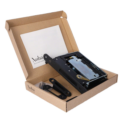 No-Ha mini 937 S5 Magnetschloss mit Verriegelung für Drehtüren, Toilette - kurze Verriegelungsplatte