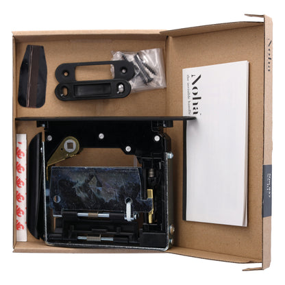 No-Ha mini 937 S5 Magnetschloss mit Verriegelung für Drehtüren, Toilette - kurze Verriegelungsplatte