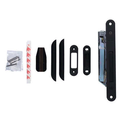 No-Ha mini 937 S5 Magnetschloss mit Verriegelung für Drehtüren, Toilette - kurze Verriegelungsplatte