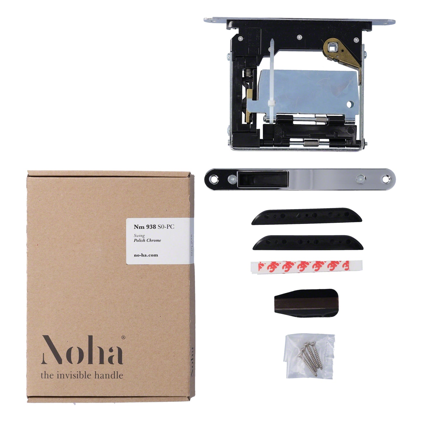 No-Ha Mini 938 S0 Magnetschloss für Drehtüren ohne Verriegelung