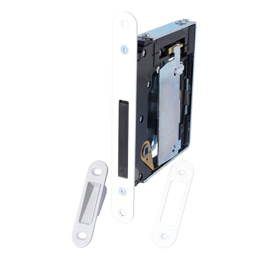 No-Ha mini 937 S5 Magnetschloss mit Verriegelung für Drehtüren, Toilette - kurze Verriegelungsplatte