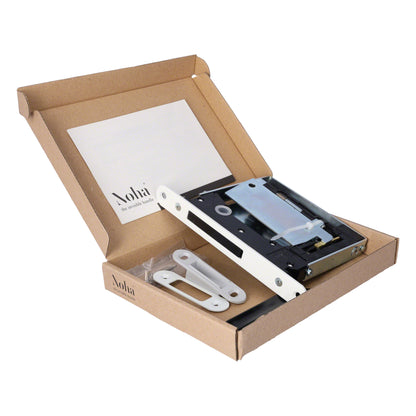 No-Ha mini 937 S5 Magnetschloss mit Verriegelung für Drehtüren, Toilette - kurze Verriegelungsplatte