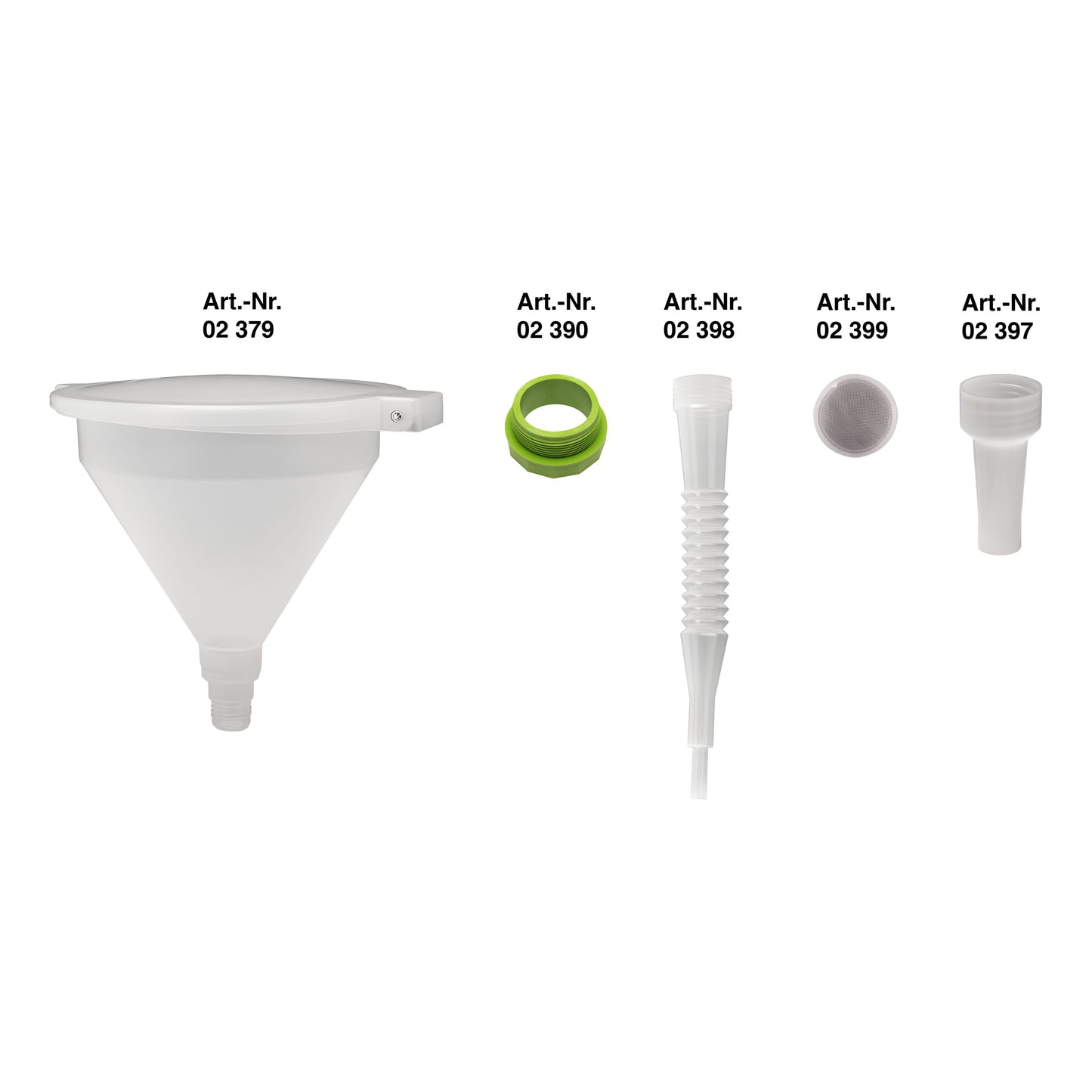 Pressol Trichter 10 l-Deckel weiß, PP-Ø 424 mm-mit Zubehör | Einsatz Lebensmittelbranche, Industrie, Landwirtschaft und Werkstätten| Erfüllt die Kunststoff-Verordnung EU Nr. 10/2011 und 1935/2004