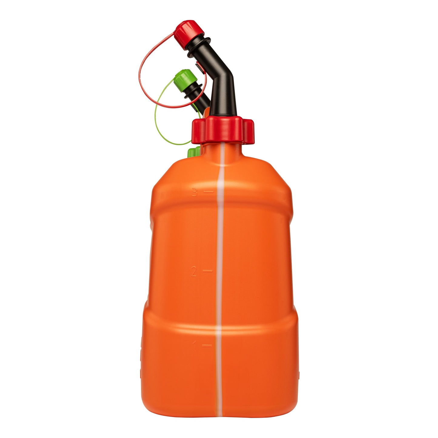 Pressol Kombi-Kraftstoffkanister-5l+3l, PE-Auslaufrohr | 5 Liter Kraftstoff | 3 Liter Kettenöl | 	HDPE (Polyethylen hoher Dichte) | Farbe Orange