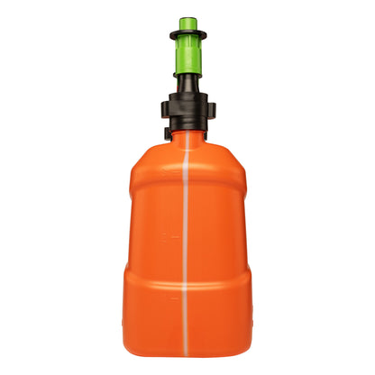 Pressol Kombi-Kraftstoffkanister-5l+3l, PE-Auto-Füllstopp-Auslauf | 5 Liter Kraftstoff | 3 Liter Kettenöl | 	HDPE (Polyethylen hoher Dichte) | Farbe Orange