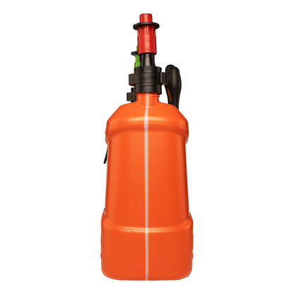 Pressol Kombi-Kraftstoffkanister-5l+3l, PE-Werkzeugtasche | 5 Liter Kraftstoff | 3 Liter Kettenöl | 	HDPE (Polyethylen hoher Dichte) | Farbe Orange