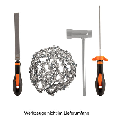 Pressol Kombi-Kraftstoffkanister-5l+3l, PE-Werkzeugtasche | 5 Liter Kraftstoff | 3 Liter Kettenöl | 	HDPE (Polyethylen hoher Dichte) | Farbe Orange