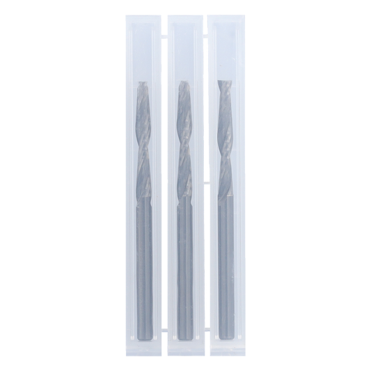 Vollhartmetall Fräser 4x15x50mm S=4mm mit 2 positiv spiralgenuteten Schneiden Z2 Rechtslauf