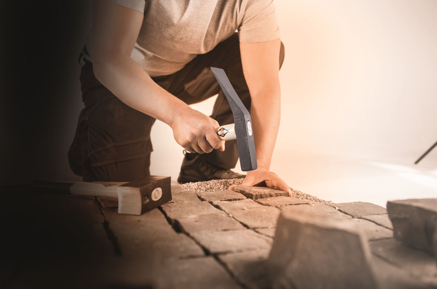 RUTHE Pflasterhammer Esche, Berliner Form, Nr. 3025059119, 2.500 gr.