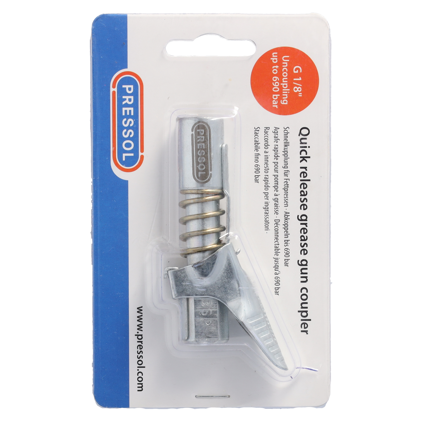 Pressol G-Kupplung Fettpressenmundstück, G 1/8'' | Geeignet für alle gängigen Fettpressen-Typen