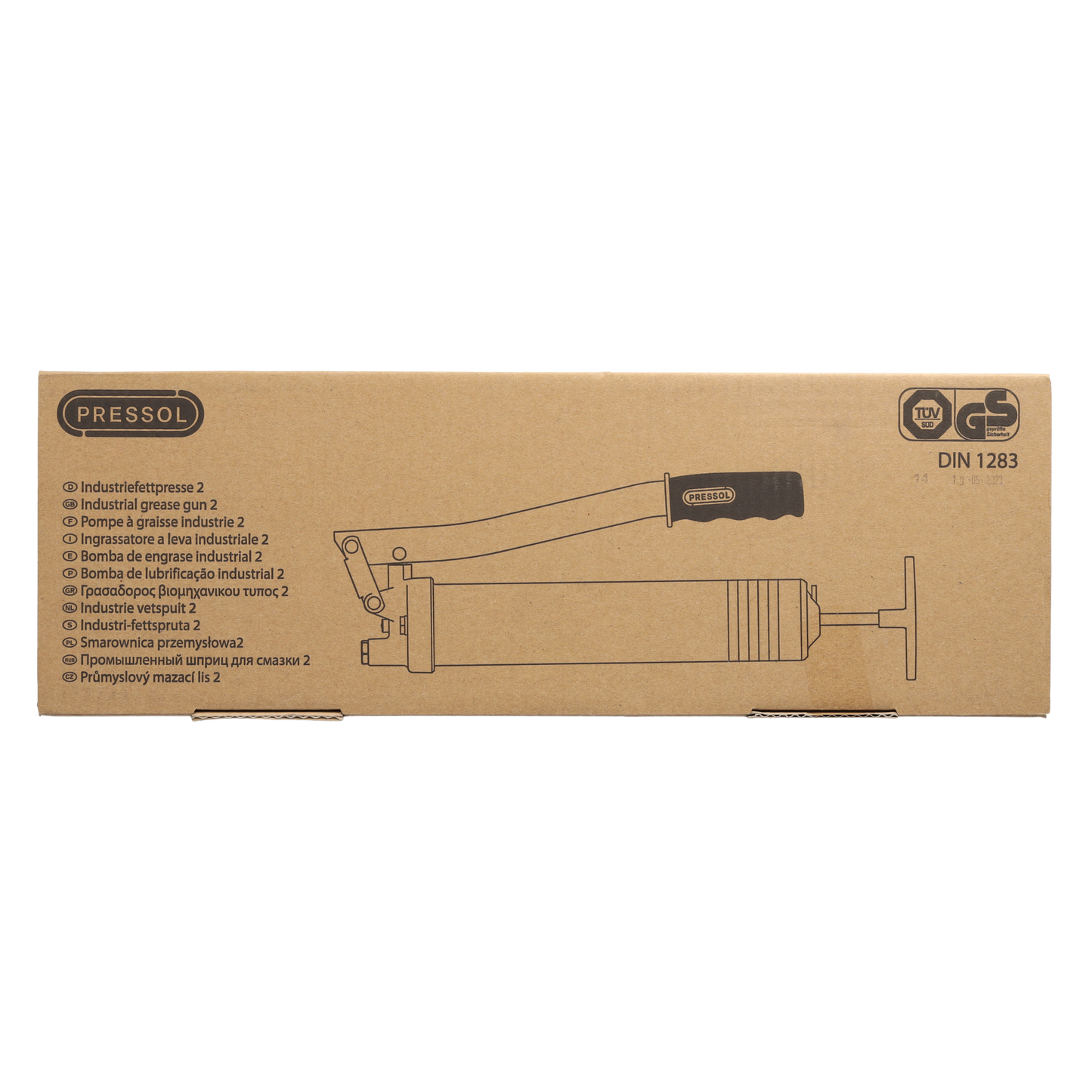 Pressol Industriefettpresse 2-HHFP, M 10 x 1-PZ-GBDR-2 x MU, Konzipiert für den rauen Einsatz, Wandstärke Fettpressenrohr: 1 mm