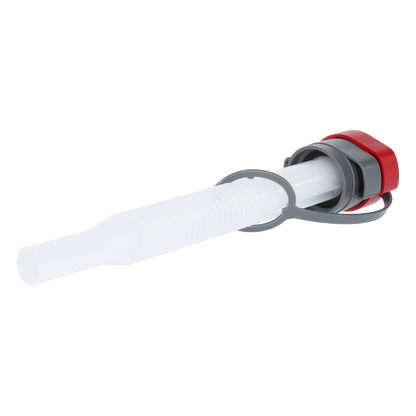 Pressol Flexibles Auslaufrohr, Verschlusskappe-rot, Für Wasserkanister, stapelbar, Für Kraftstoffkaniste, Mit FKM-Dichtung