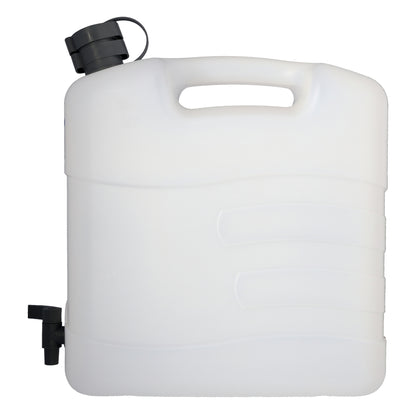 Pressol Wasserkanister-20 Liter aus Polyethylen | Lebensmittelecht | für Trinkwasser und flüssige Lebensmittel | PE-mit Ablasshahn