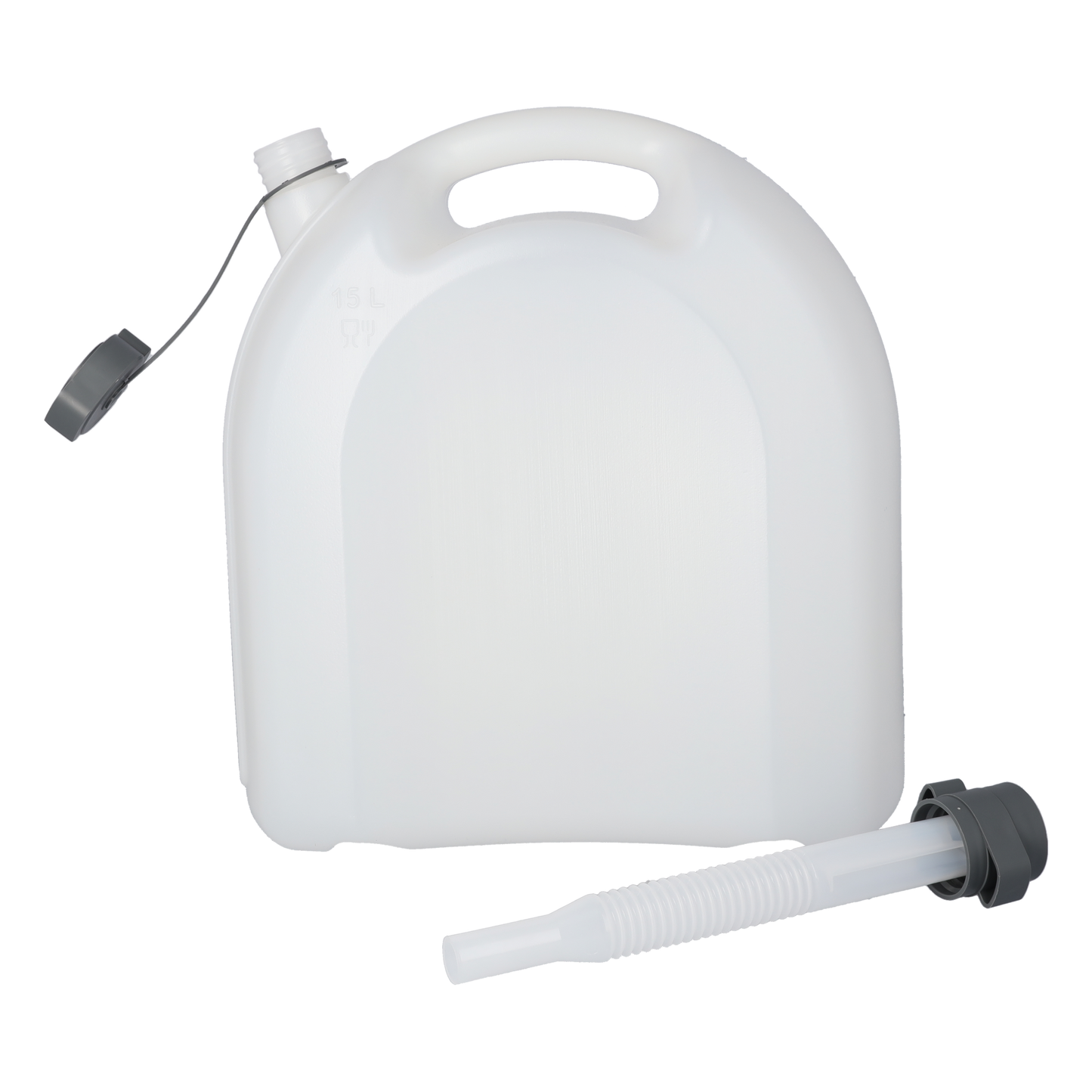 Pressol Wasserkanister-15 Liter aus Polyethylen | Lebensmittelecht | für Trinkwasser und flüssige Lebensmittel | PE-mit flexiblem Auslauf