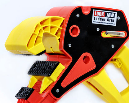 Lock Jaw Ladder Grip Leitersicherungsclip für Dachrinnen, sichere Leiterbefestigung in 5 Sekunden, BG Bau gelistet für Handwerker und Dachdecker