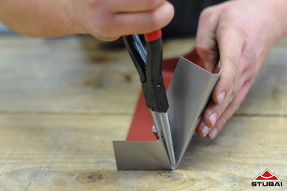 Spengler Rundzange 260 mm mit langen Spitzen | Induktiv gehärtet & durchgesteckt | Zahnung & 65 mm Einstecktiefe | Profi-Zange für Blechbearbeitung & Handwerk