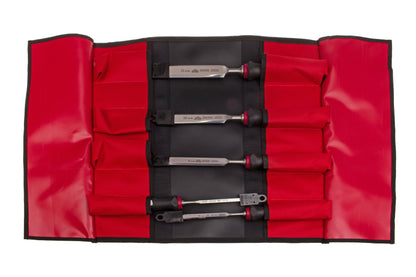 Stubai Stemmeisen Set mit 2K-Heft 5tlg 6, 10, 16, 20, 25 mm in Rolltasche R5