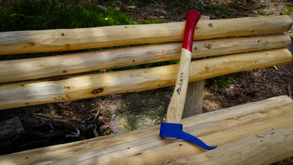 STUBAI Handsappel mit Eschenholzstiel | 450 mm, 650 g Kopfgewicht | Handsappel Gesenkgeschmiedet | zum Aufnehmen und Transportieren von Holzstücken und Baumstämmen