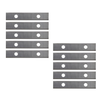 HM-Wendeplatte 4-Schneidkanten, 49,5 x 8 x 1,5 mm, a=26mm, 10 Stück, Wendemesser für Hartholz, Weichholz, Plastik & Spanplatten, WPL für Fräser, T04F