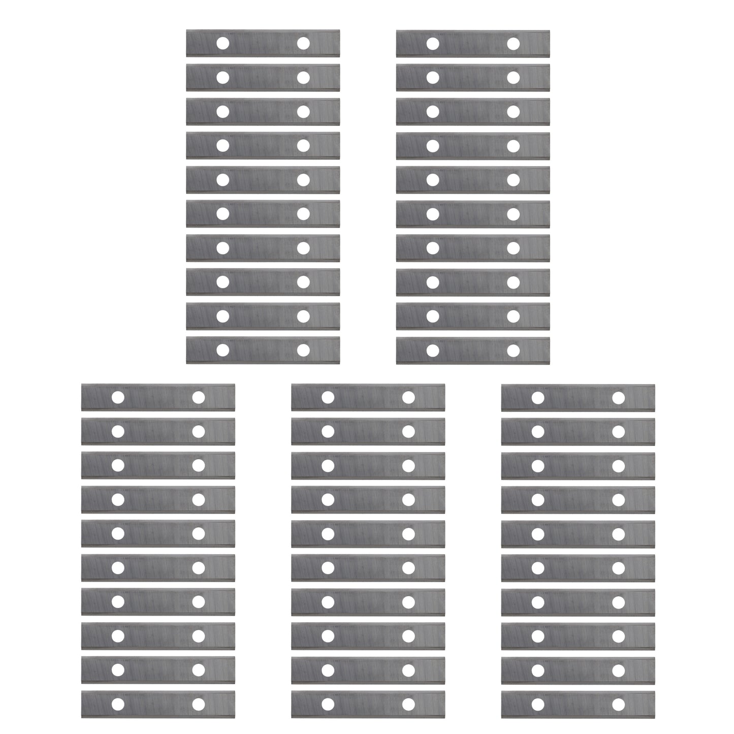 HM-Wendeplatte 4-Schneidkanten, 39,5 x 9 x 1,5 mm, a=26mm, 50 Stück, Wendemesser für Hartholz, Weichholz, Plastik & Spanplatten, WPL für Fräser, T04F