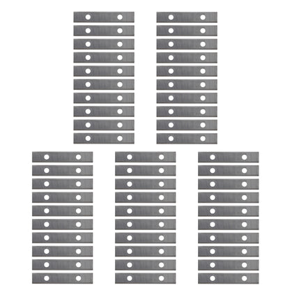 HM-Wendeplatte 4-Schneidkanten, 49,5 x 9 x 1,5 mm, a=26mm, 50 Stück, Wendemesser für Hartholz, Weichholz, Plastik & Spanplatten, WPL für Fräser, T04F