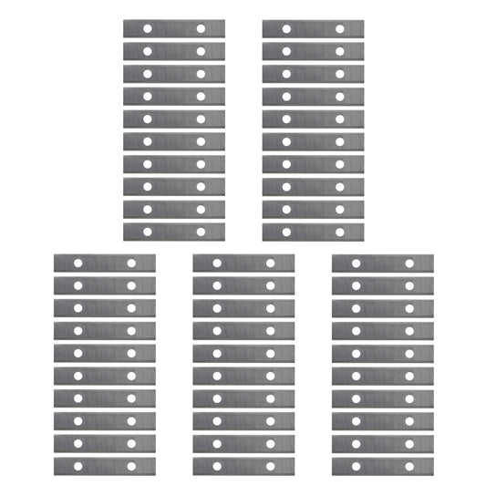 HM-Wendeplatte 4-Schneidkanten, 49,5 x 10 x 1,5 mm, a=26mm, 50 Stück, Wendemesser für Hartholz, Weichholz, Plastik & Spanplatten, WPL für Fräser, T04F