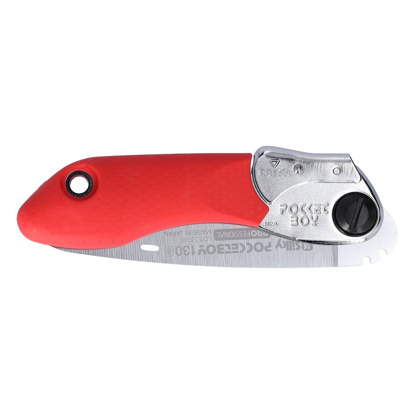 Silky Klappsäge Pocketboy  130mm rot/grob, 8 Zähne pro Zoll | sehr grobe Verzahnung | nasses und trockenes Holz | Pull Cut Technologie