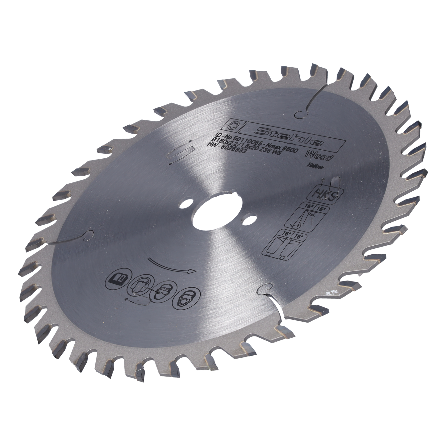 Stehle HW HKS Board Handkreissägeblatt 160x2,2/1,6x20 mm Z36 WS für Längs- und Querschnitte in Holzwerkstoffen, Hartmetall TC10, für Handkreissägen sowie Kapp- und Gehrungssägen