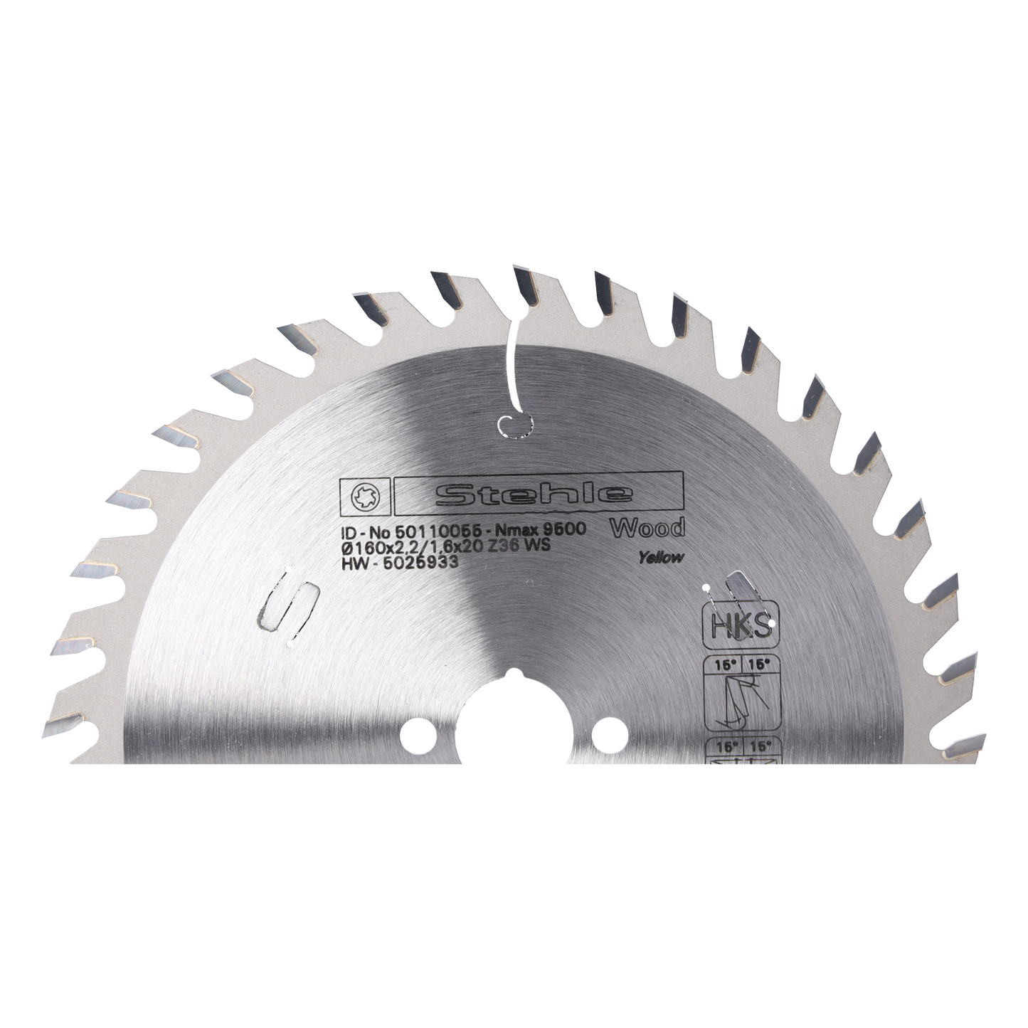 Stehle HW HKS Board Handkreissägeblatt 160x2,2/1,6x20 mm Z36 WS für Längs- und Querschnitte in Holzwerkstoffen, Hartmetall TC10, für Handkreissägen sowie Kapp- und Gehrungssägen