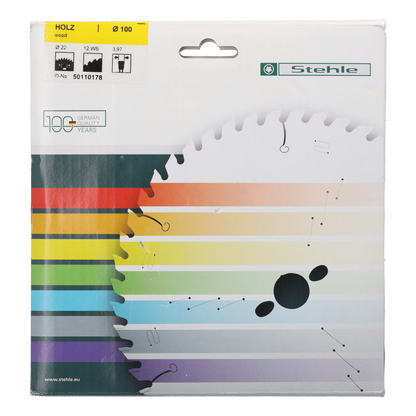 Stehle 1103L HW- Nutfräser für Lamello 100x3,97x22mm Z=12 WS inkl. 4 Nebenlöchern | ausriss freien Nuten für Lamello - Nutverbindungen in Massivhölzern und Holzwerkstoffen