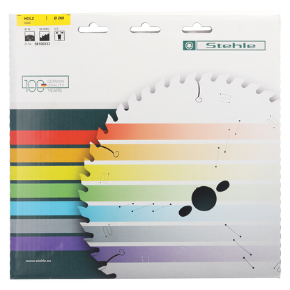 Stehle HW K+G negativ Kapp- & Gehrungssägeblatt 260x2,5x30mm Z=60 WS