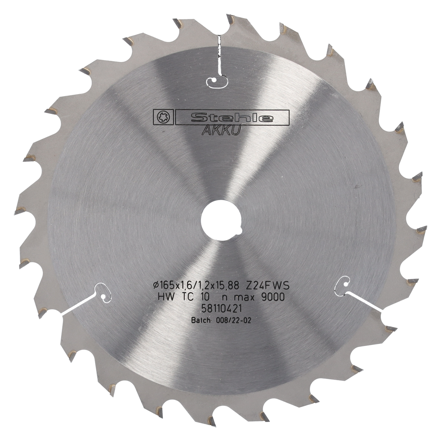 Stehle HW Handkreissägeblatt 165x1,6/1,2x15,88mm Z=24