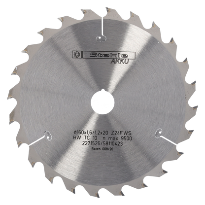 Stehle HW Handkreissägeblatt 165x1,6/1,2x20mm Z=24 | Zähne: 24| Flachzahn mit Wechselzahn | Längs- und Querschnitte in Massivhölzern |  viele Nachschliffe möglich