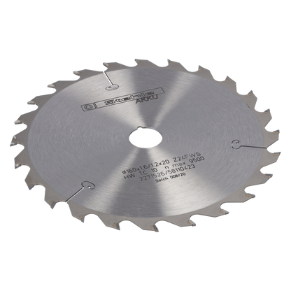 Stehle HW Handkreissägeblatt 165x1,6/1,2x20mm Z=24 | Zähne: 24| Flachzahn mit Wechselzahn | Längs- und Querschnitte in Massivhölzern |  viele Nachschliffe möglich