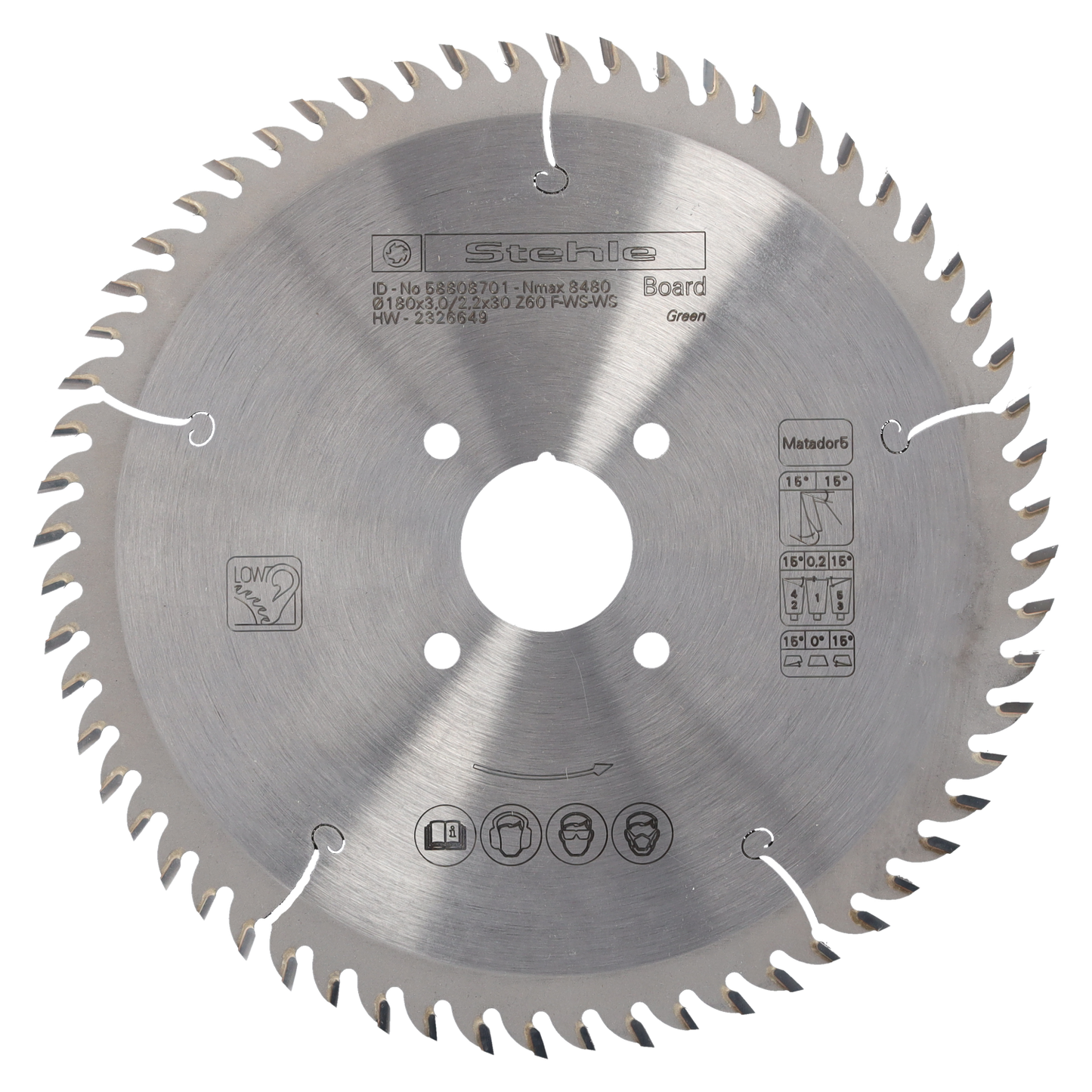 Stehle HW Matador 5 Formatkreissägeblatt 180x3,0x30mm Z=60 F-WS-WS