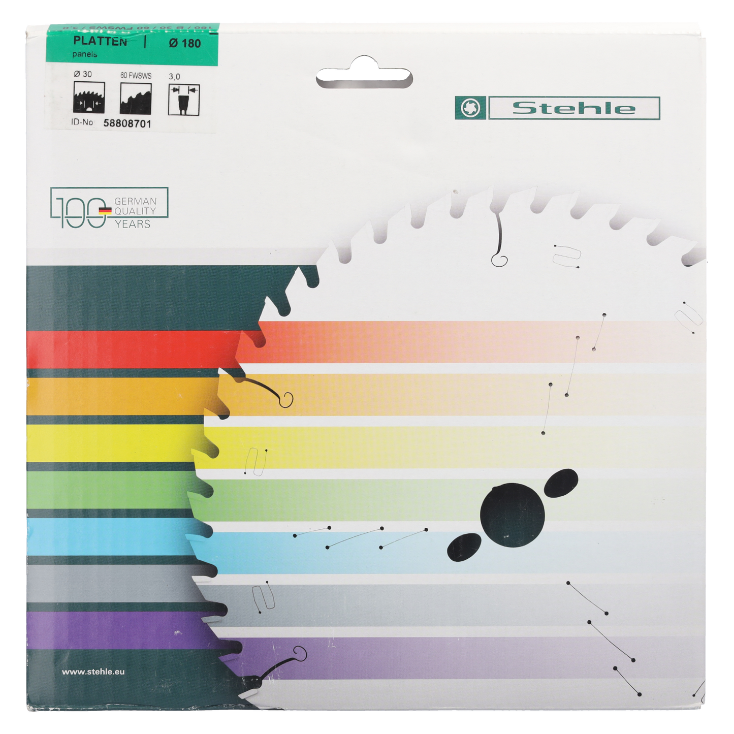 Stehle HW Matador 5 Formatkreissägeblatt 180x3,0x30mm Z=60 F-WS-WS