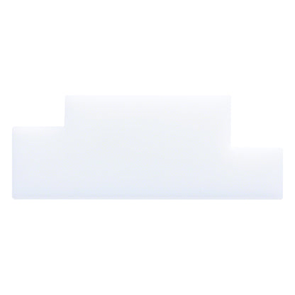 STUBAI Kunststoff-Falzstück PE für Gewerbe mit Handgriff, Prisma 25+35 mm, 130×95×50 mm, weiß – präzise & schonende Falzung beschichteter NE-Metalle, ergonomisch, robust, langlebig, kompakt, einfach.!