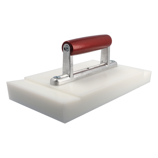 STUBAI Falzstück aus Kunststoff PE, weiß, mit Handgriff 290x140 mm – Perfekt für die präzise und schonende Bearbeitung von NE-Blechen, schützt die Oberfläche und sorgt für exakte, langlebige Ergebnisse