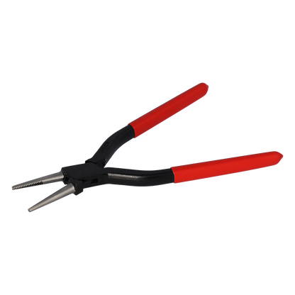 Spengler Rundzange 260 mm mit langen Spitzen | Induktiv gehärtet & durchgesteckt | Zahnung & 65 mm Einstecktiefe | Profi-Zange für Blechbearbeitung & Handwerk