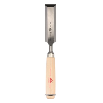 STUBAI Zimmermanns-Stemmeisen Set | 3-teiliges Stechbeitel-Set mit langer Klinge 30/35/40 mm | Ergonomische Weißbuchenholz-Griffe mit Schlagring | Profi Stecheisen für präzise Holzbearbeitung, Schreiner & Tischler