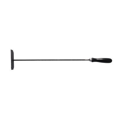 STUBAI Aschenschieber 600 x 120 mm | Stahl geschmiedet | lackiertes Heft | Profi Schürstange passend zum Kaminbesteck