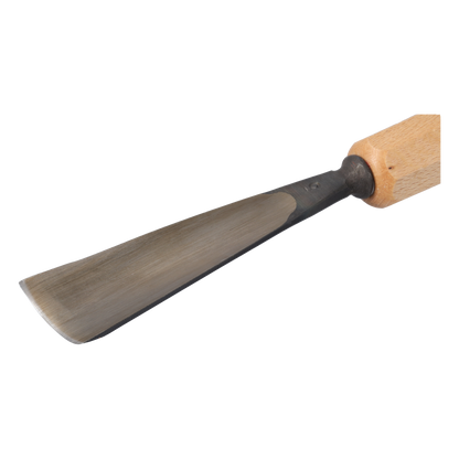 STUBAI Stemmeisen Stechbeitel Serie 52 - Form 5 | Gerades Hohleisen - 35 mm, mit Holzgriff, zum Vorstechen, für Anschlagarbeiten, Schrupparbeiten, Rosetten, zur Bearbeitung von Holz