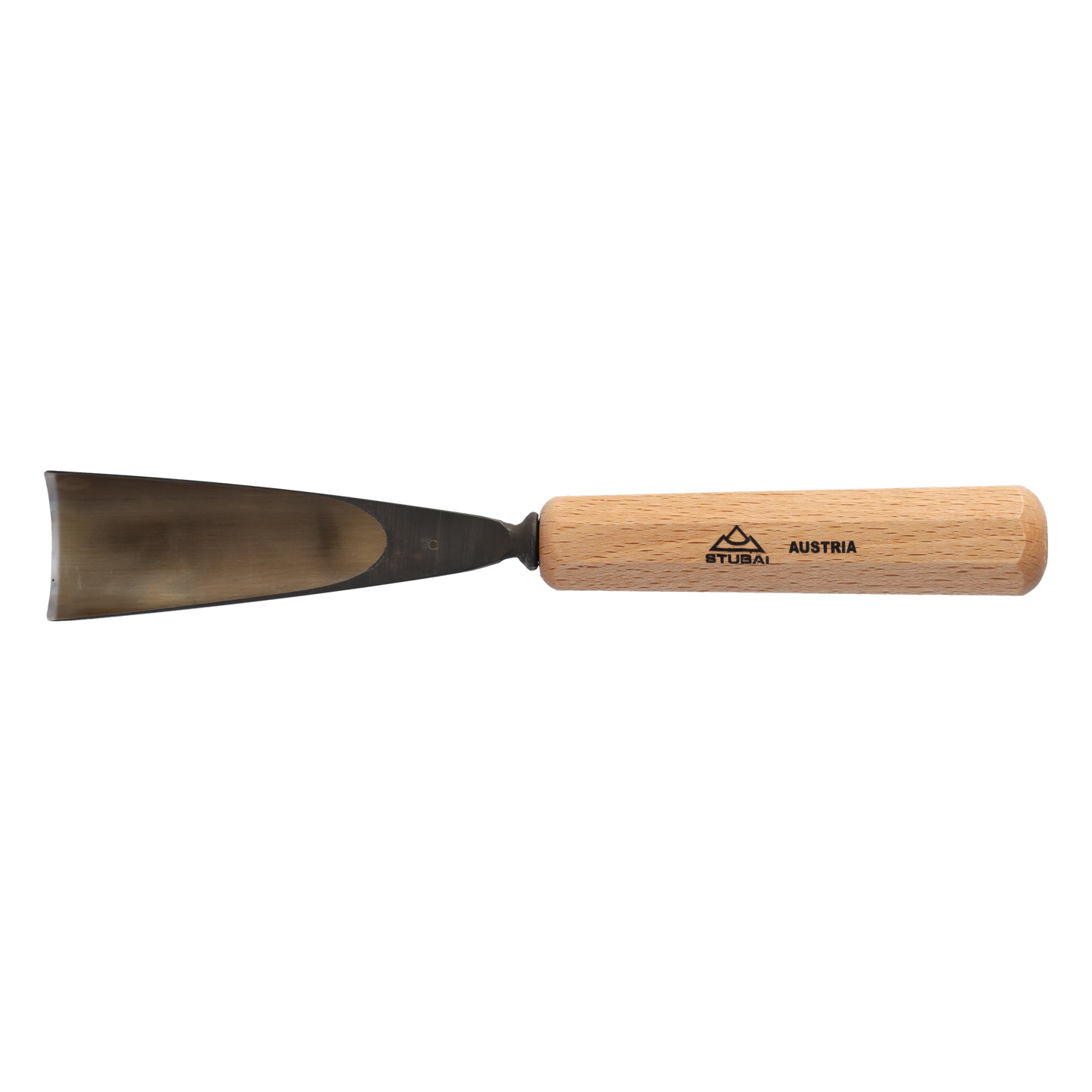 STUBAI Stemmeisen Stechbeitel Serie 52 - Form 8 | Gerades Hohleisen 40 mm, mit Holzgriff, für Figurenarbeiten, Kerb- und Reliefschnitzarbeiten, zur präzisen Bearbeitung von Holz