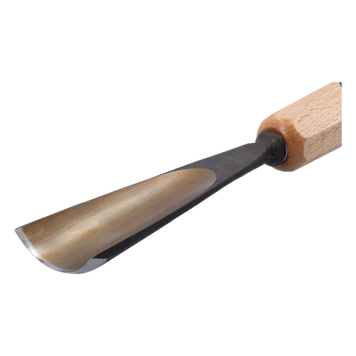 STUBAI Stemmeisen Stechbeitel Serie 52 - Form 8 | Gerades Hohleisen 40 mm, mit Holzgriff, für Figurenarbeiten, Kerb- und Reliefschnitzarbeiten, zur präzisen Bearbeitung von Holz