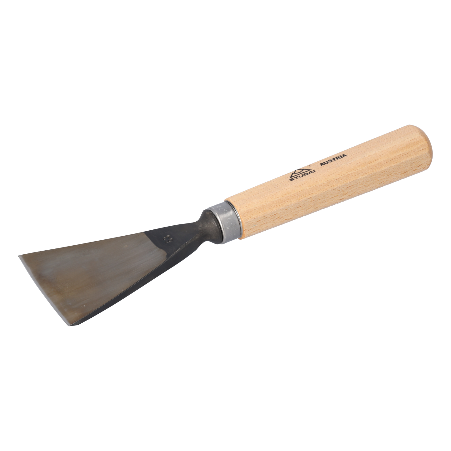 STUBAI Stemmeisen Stechbeitel Serie 52 - Form 63 | Schweizer Messer Form B 70 mm, mit Holzgriff, zum Vorstechen, Kerb- und Reliefschnitz, für glatte Flächen, zur präzisen Bearbeitung von Holz