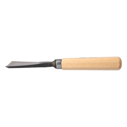 STUBAI Stemmeisen Stechbeitel Serie 52 - Form 63 | Schweizer Messer Form B 70 mm, mit Holzgriff, zum Vorstechen, Kerb- und Reliefschnitz, für glatte Flächen, zur präzisen Bearbeitung von Holz