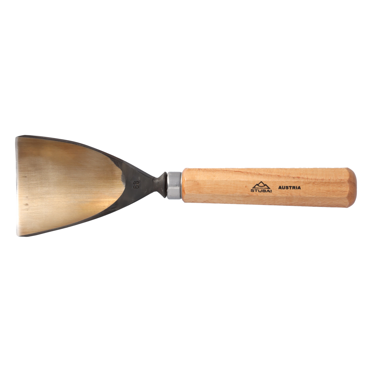 STUBAI Stemmeisen Stechbeitel Serie 52 - Form 68 | Schweizer Messer Form G 80 mm, mit Holzgriff, zum Vorstechen, Kerb- und Reliefschnitz, für glatte Flächen, zur präzisen Bearbeitung von Holz